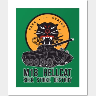 Seek Strike Destroy M18 Hellcat another tower Posters and Art